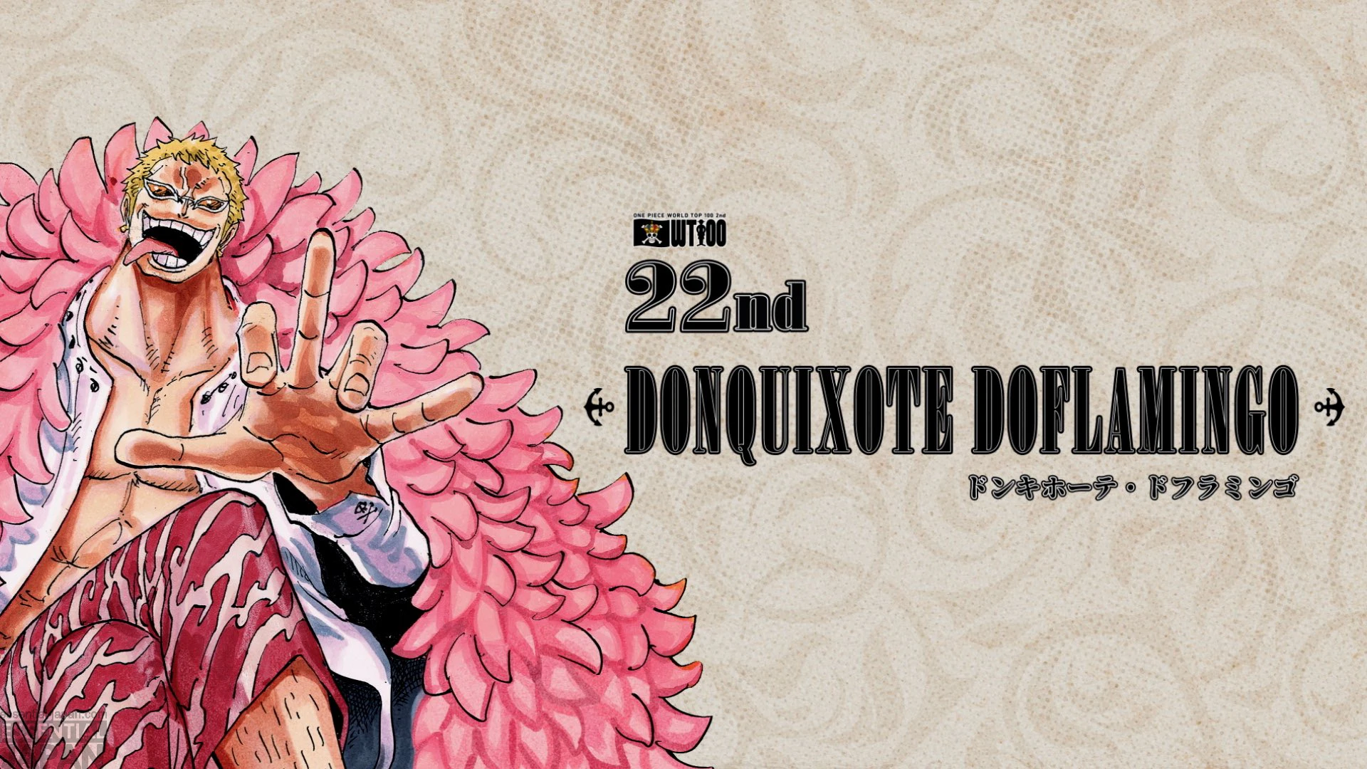 One Piece 2nd WORLD TOP 100 character popularity poll 24
