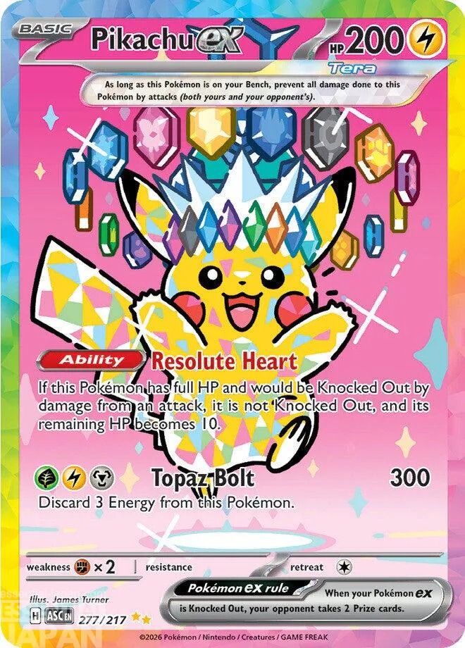 Pikachu ex (Ascended Heroes 277217) 1