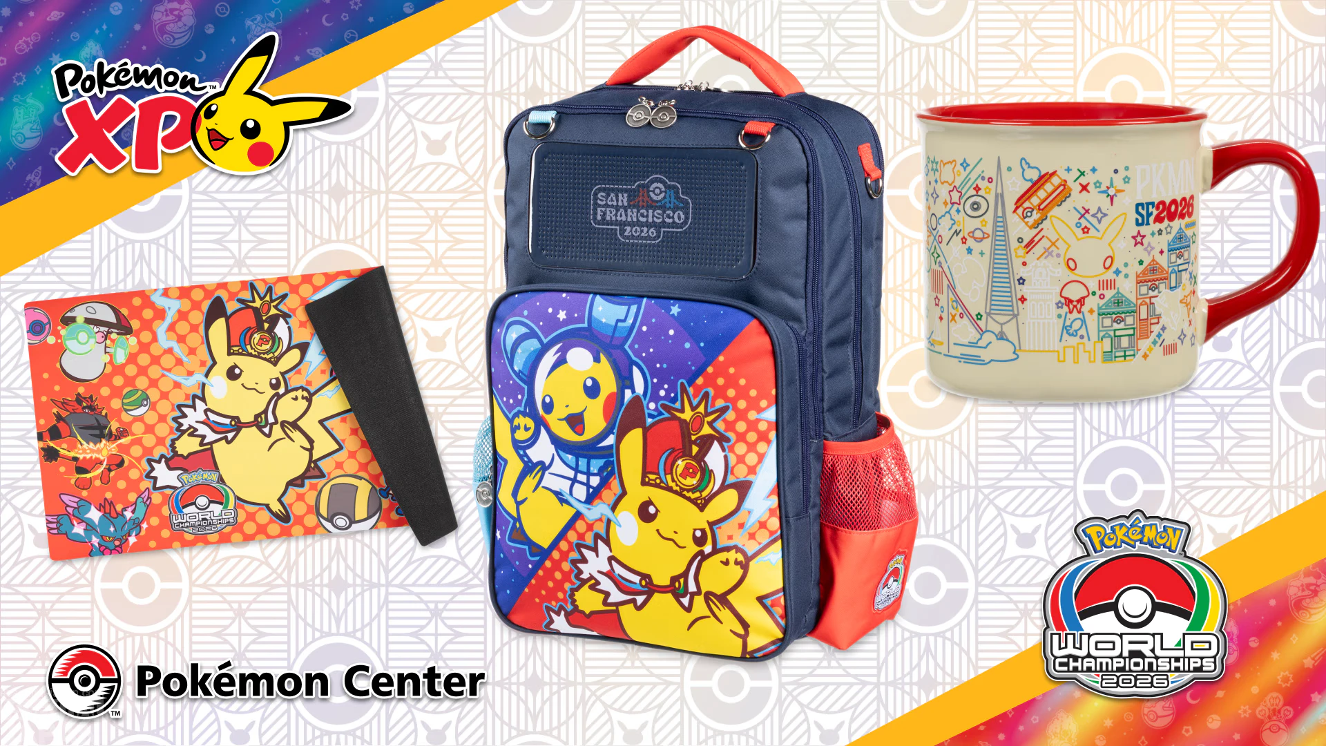 Pokémon Center Merch Lineup for World Championships 2026 and PokémonXP 17