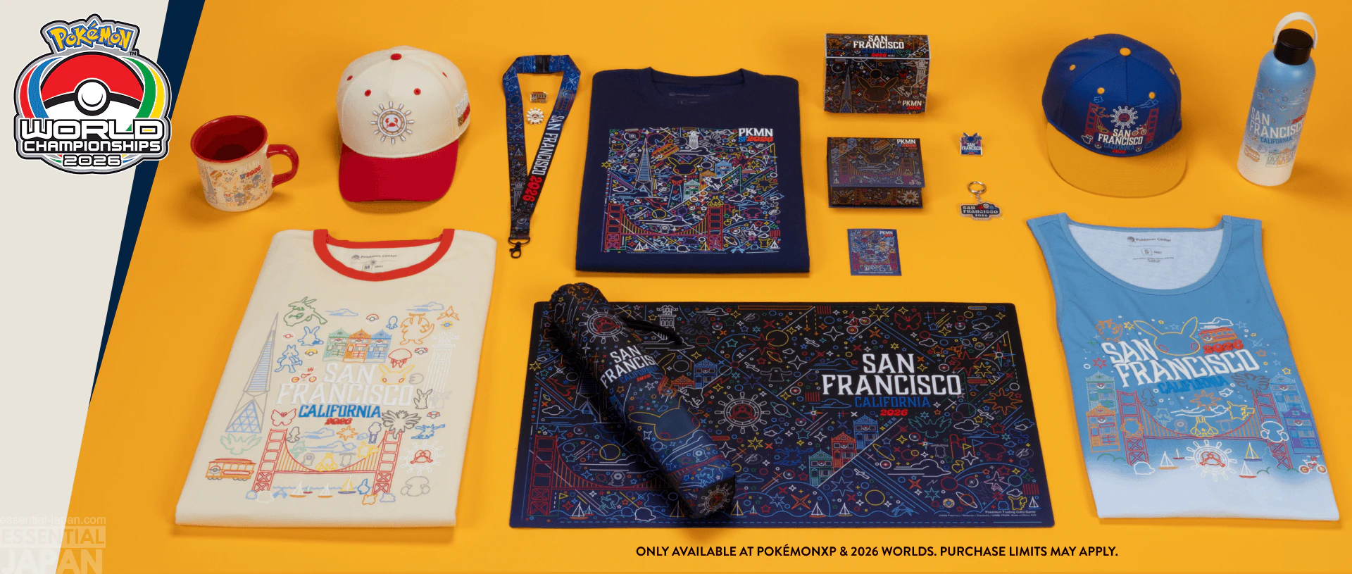 Pokémon Center Merch Lineup for World Championships 2026 and PokémonXP 6