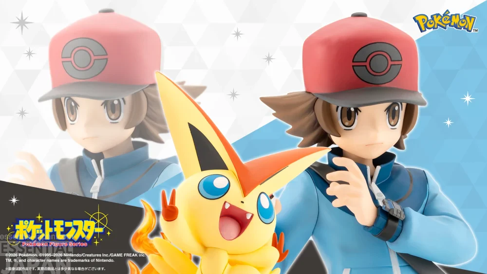 Pokémon Hilbert & Victini Kotobukiya ARTFX J Figure 1