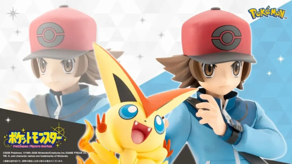 Pokémon Hilbert & Victini Kotobukiya ARTFX J Figure