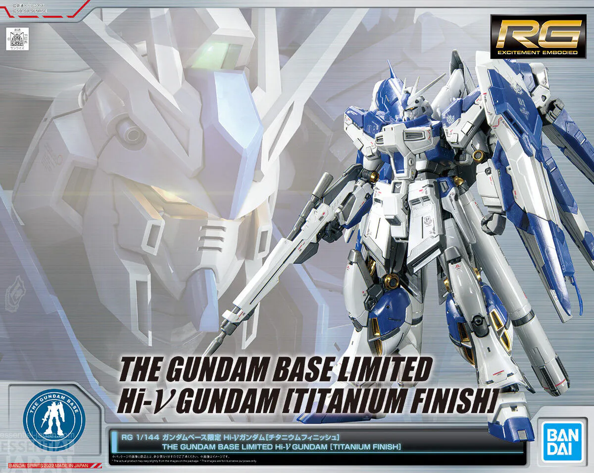 RG 1144 The Gundam Base Limited Hi Nu Gundam [Titanium Finish] 1