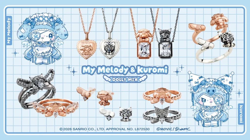 Sanrio Tenshi Kawaii Inspired My Melody & Kuromi Jewelry 1