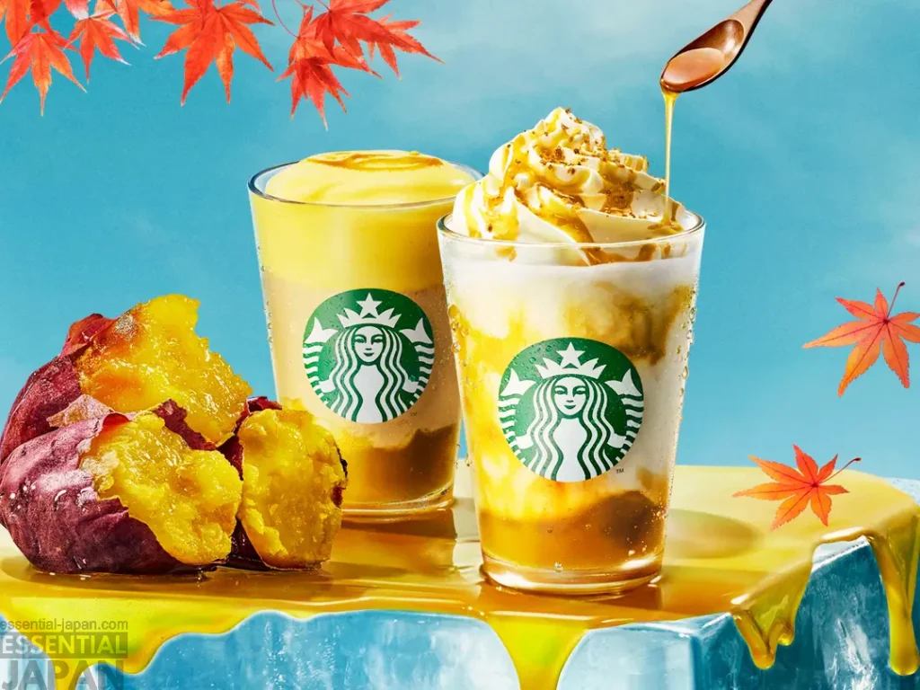 Starbucks Japan Sweet Potato Frappuccino and Tea Latte Fall 2026 1