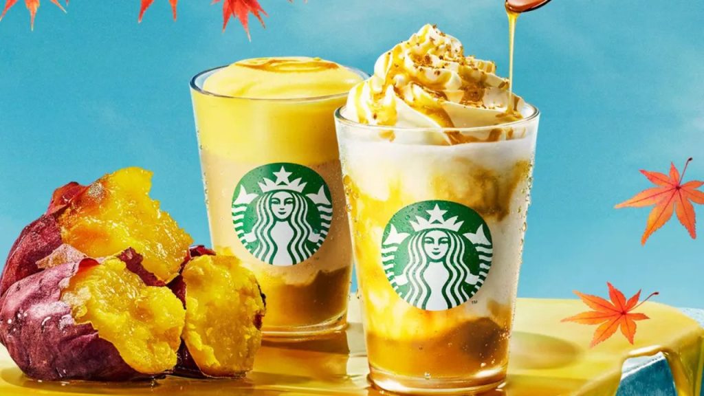 Starbucks Japan Sweet Potato Frappuccino and Tea Latte Fall 2026