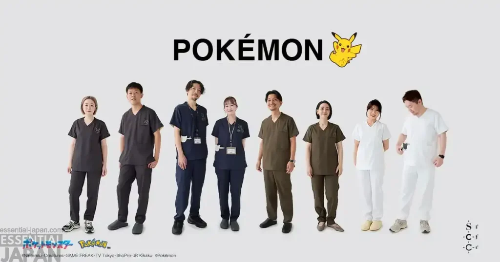 clasico pokemon scrubs mew psyduck original colors