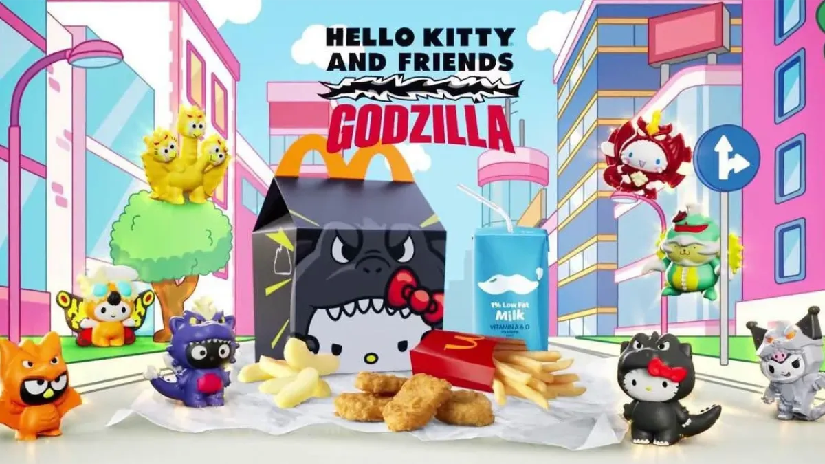 godzilla x hello kitty mcdonalds sanrio 0