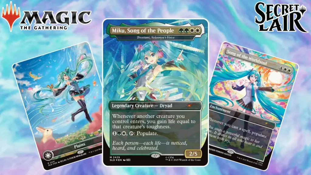MTG Reveals New Hatsune Miku Secret Lair Commander Deck