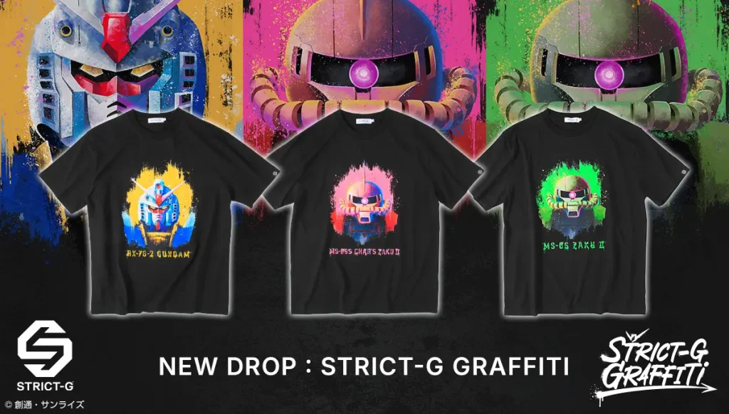 strict g gundam graffiti style shirts 0