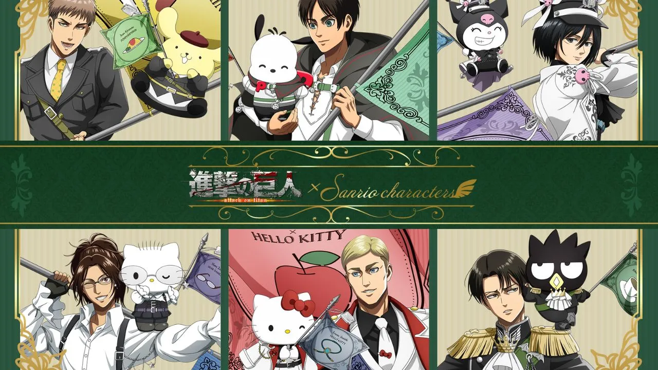 Attack on Titan x Sanrio Merch Collab main