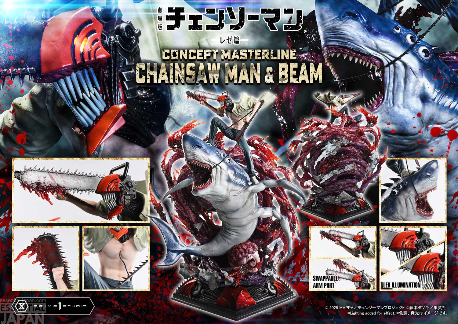 Chainsaw Man and Beam Prime 1 statue 1
