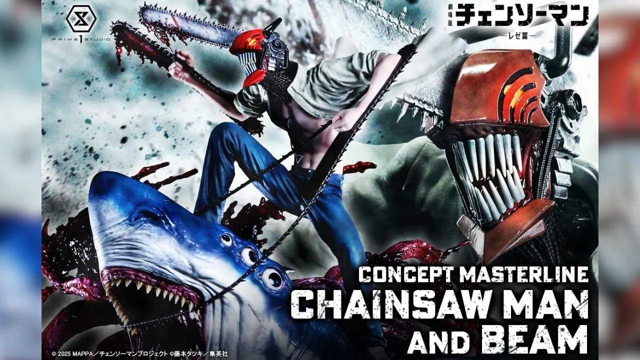 Chainsaw Man and Beam Prime 1 statue Main