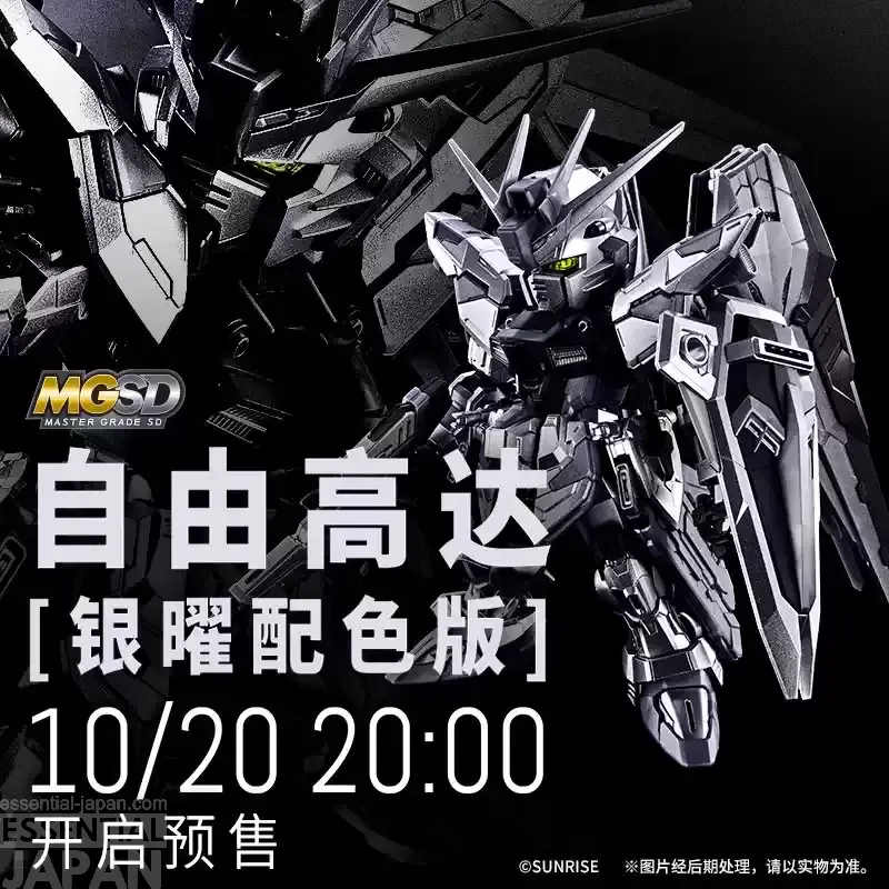 Freedom Gundam and Testament Gundam Silver Colo Gunpla 2