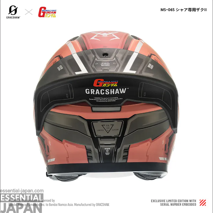 GRACSHAW x Mobile Suit Gundam motorcycle helmets 6