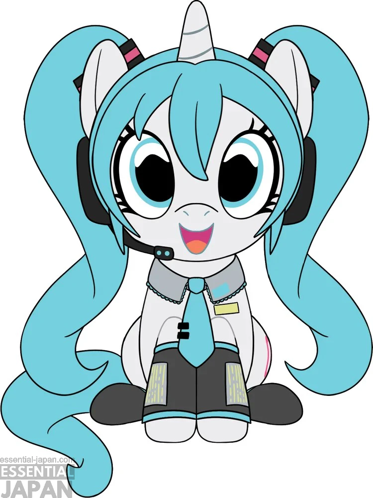 Hatsune Miku x My Little Pony Plushies 1