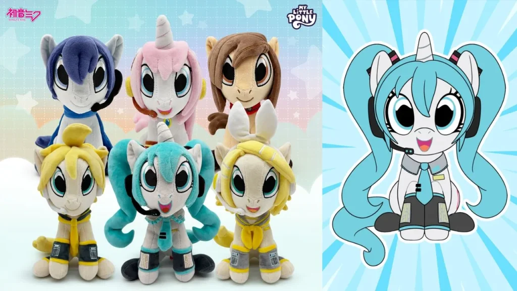 Hatsune Miku x My Little Pony Plushies Main