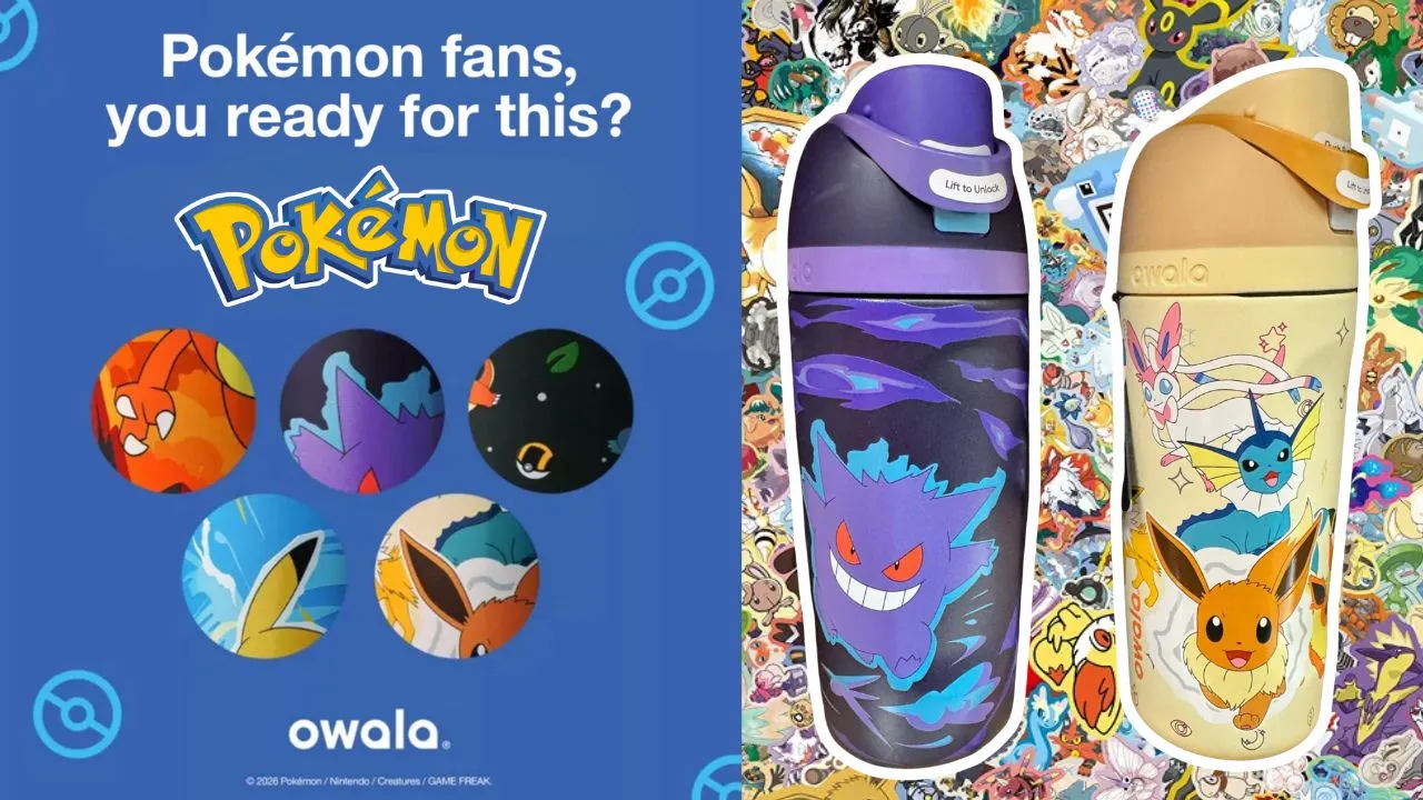 Owala Pokémon Water Bottle Collection Main