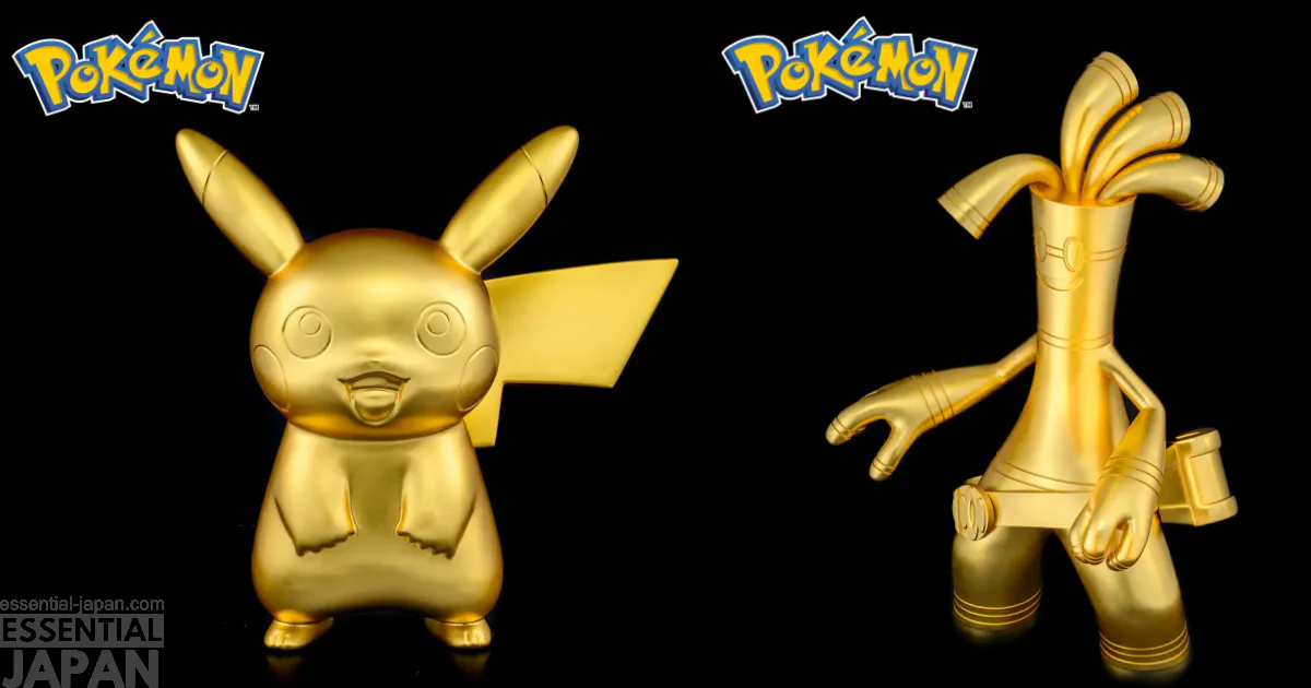 POKEMON GOLD PIKACHU GHOLDENGO FIGURES 5