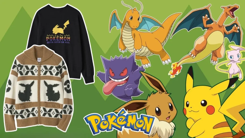 Pokémon x GU Outdoor Inspired Clothing Collection Main