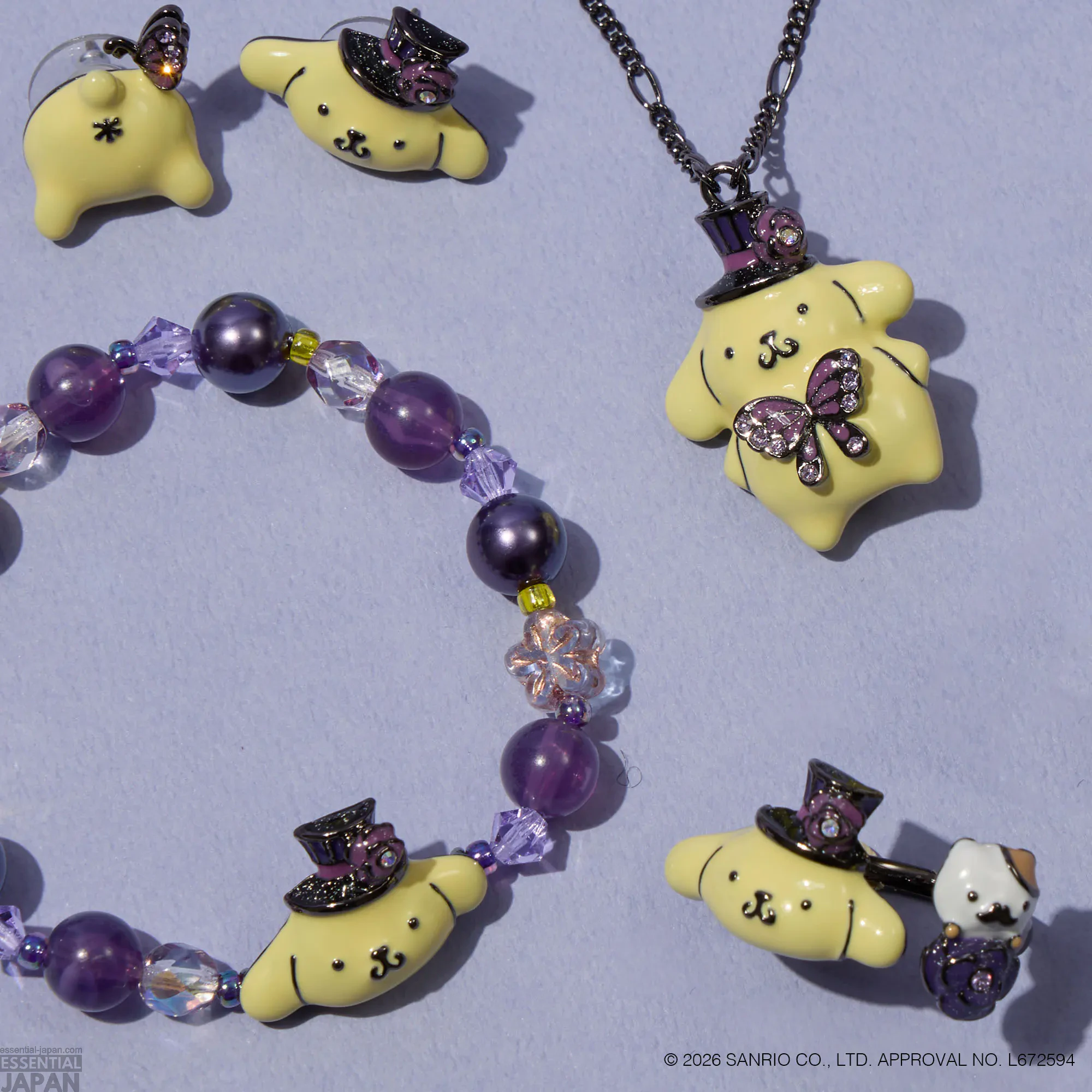 Pompompurin x Anna Sui 30th Anniversary Jewelry Collab 6