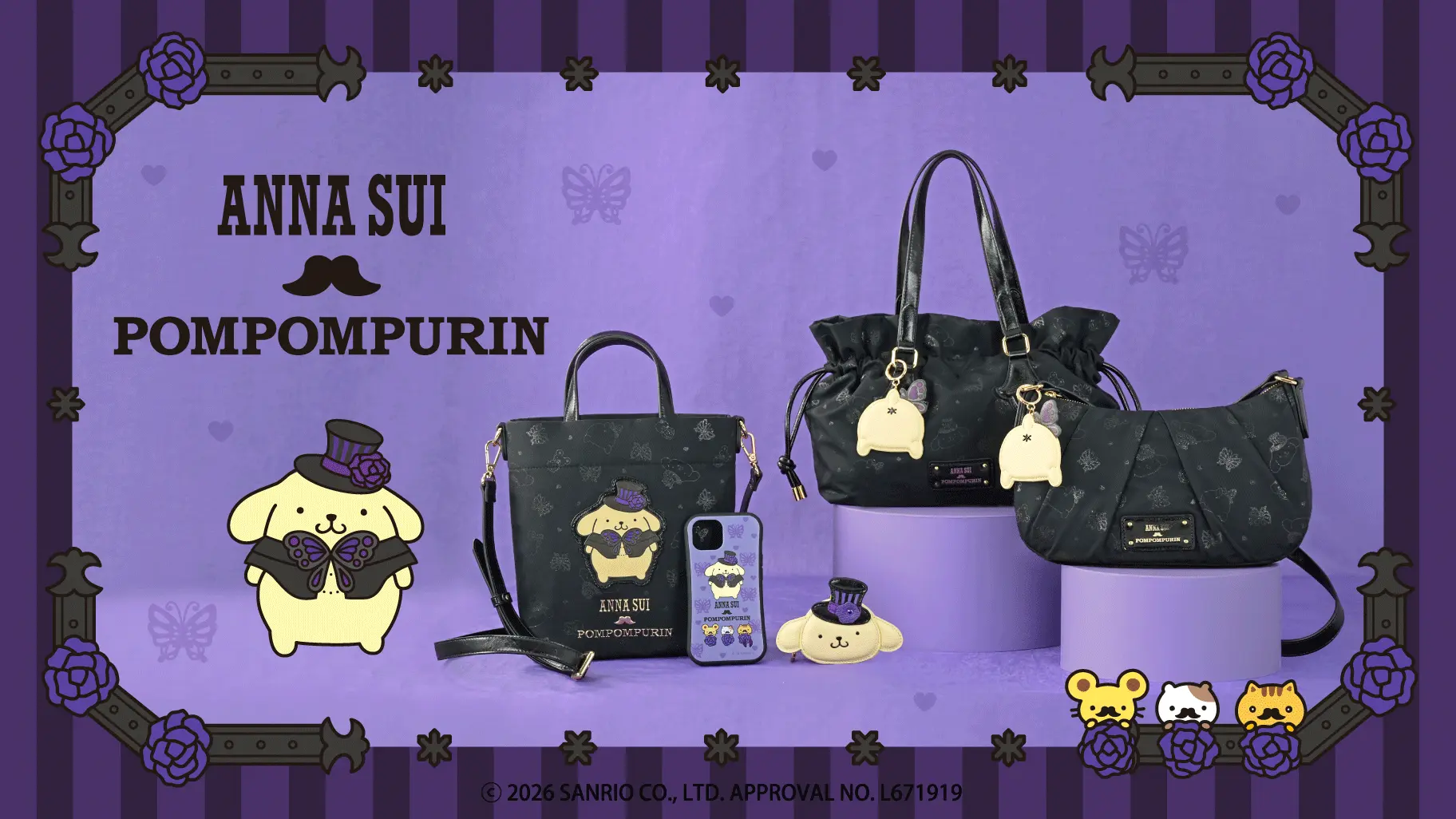 Pompompurin x Anna Sui Bag Collab 1