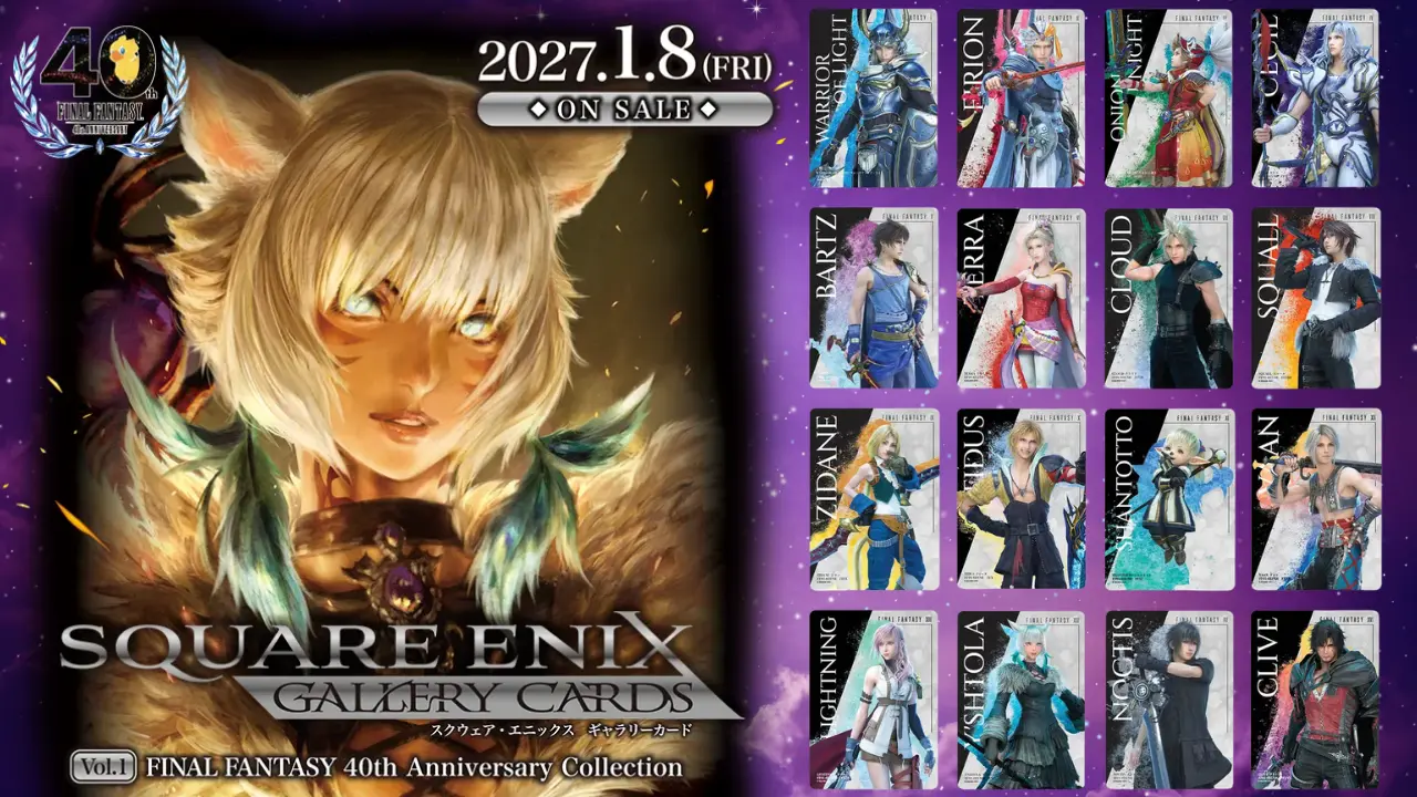SQUARE ENIX GALLERY CARDS Vol.1 FINAL FANTASY 40th Anniversary Collection 0