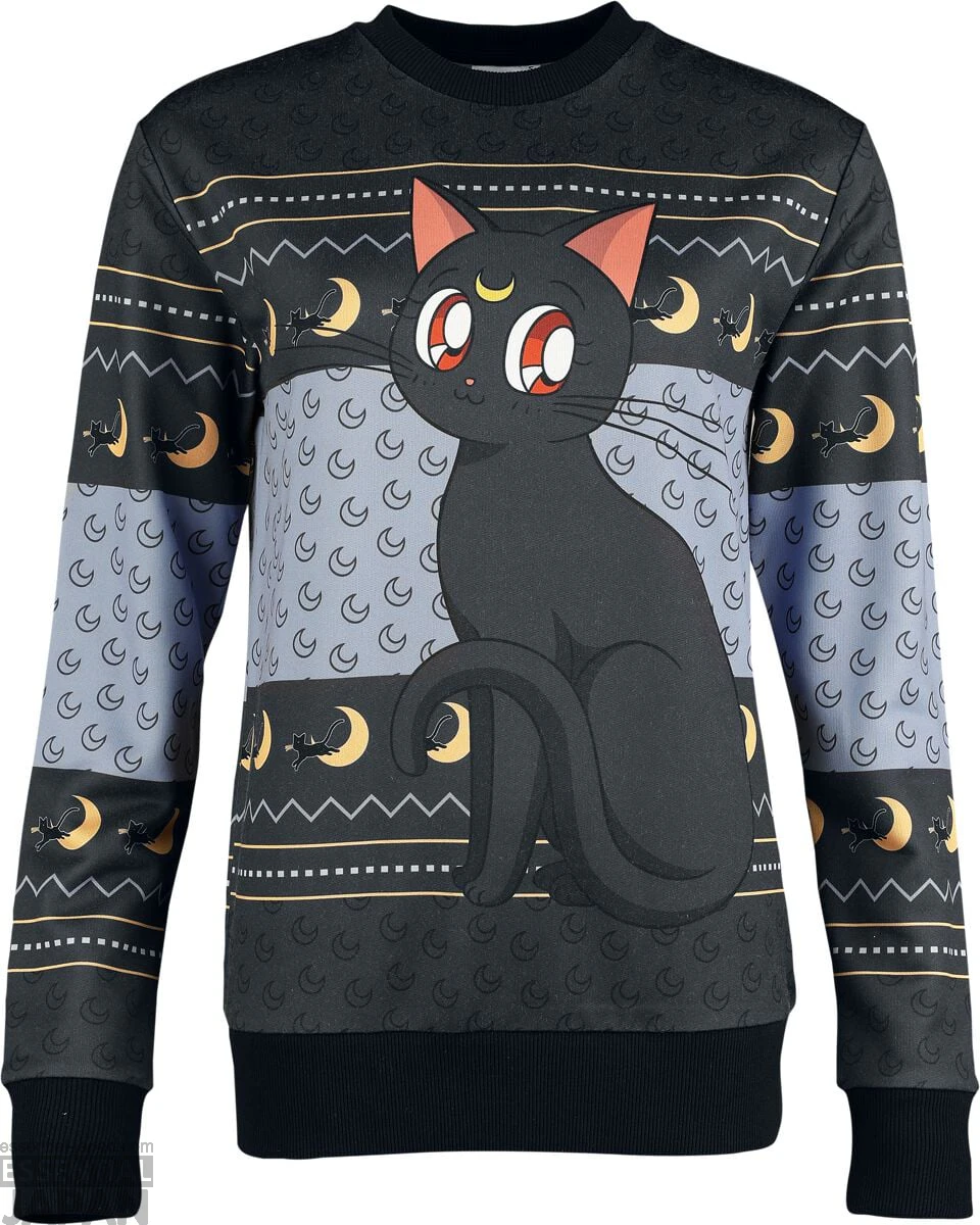 Sailor Moon Luna Christmas Sweater 1