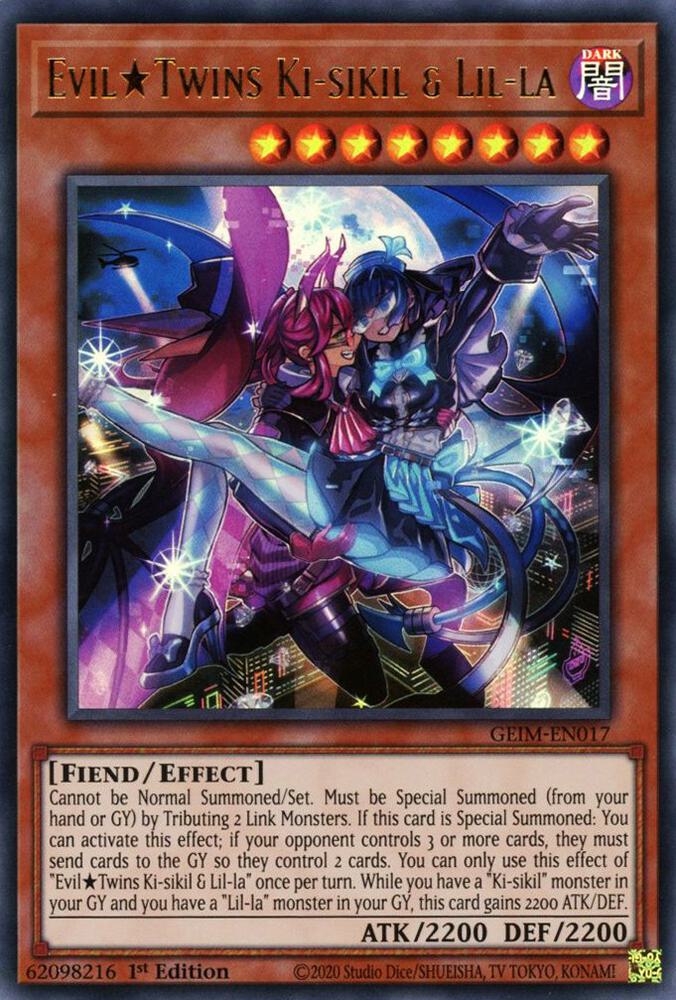 Yu Gi Oh! TCG Genesis Impact set Evil Twins Card