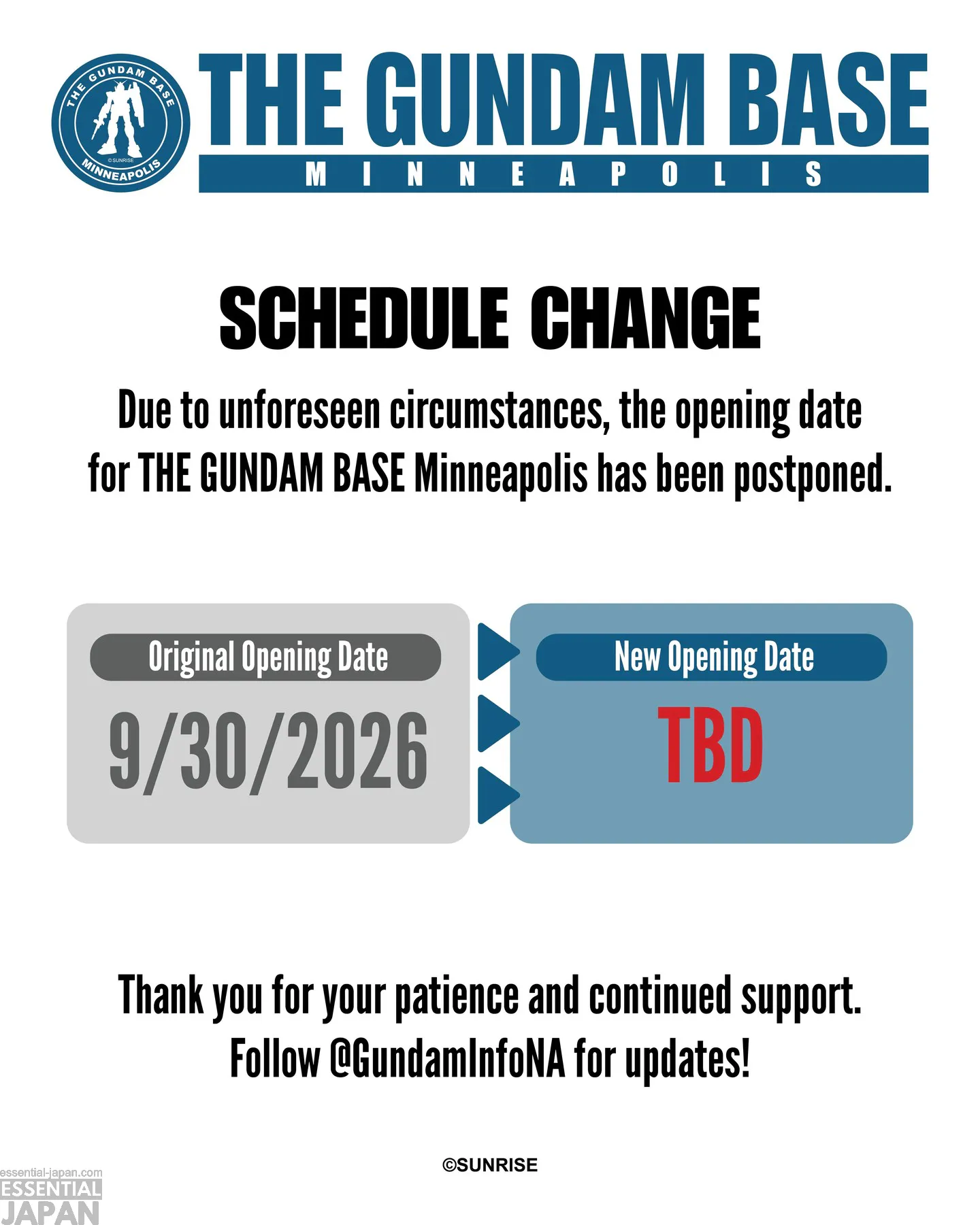 gundma base minneapolis cancelled 2
