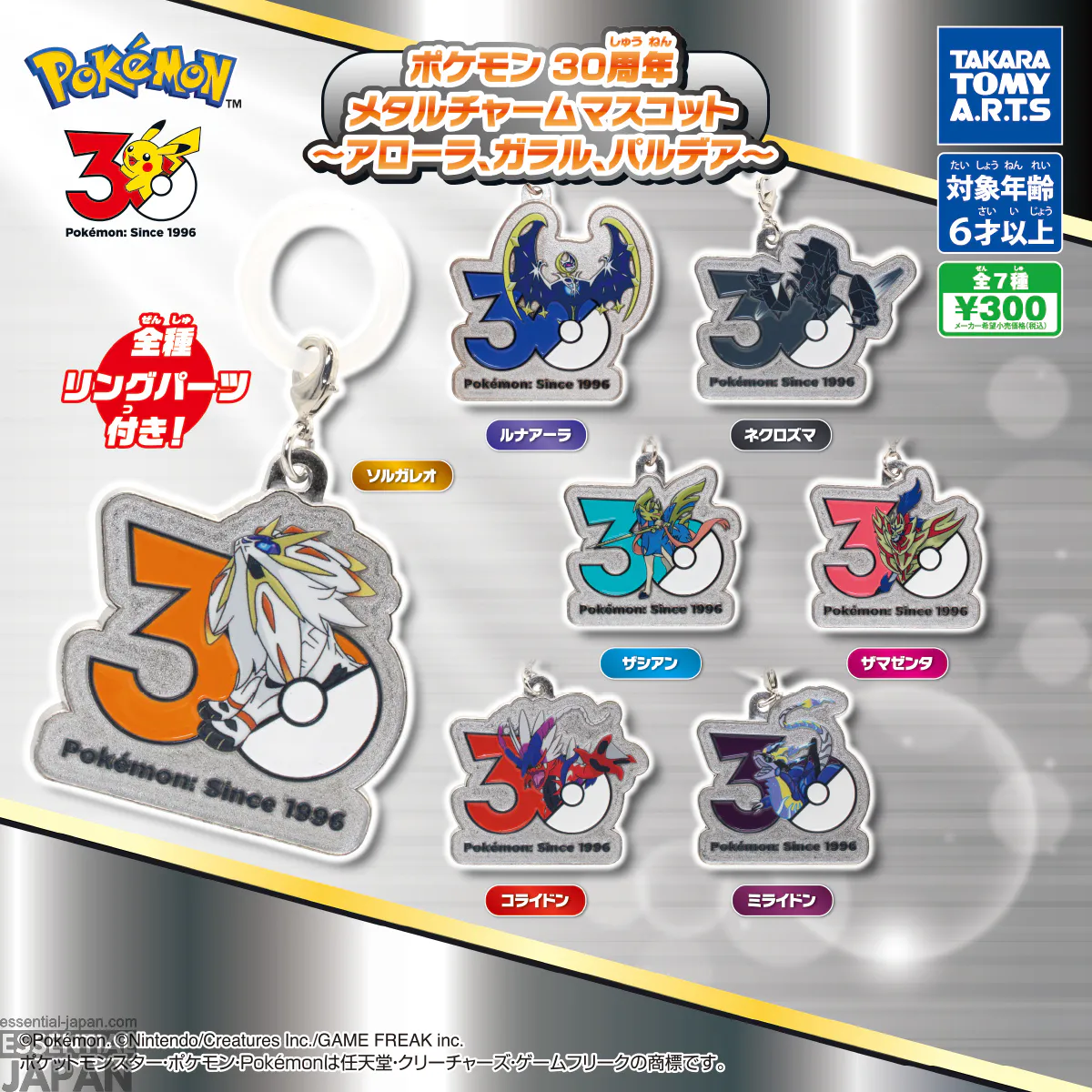 pokemon 30th charm collection alola galar paldea 1
