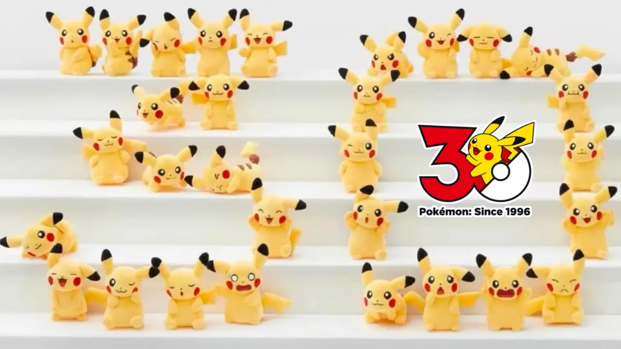 pokemon china 30th anniversary pikachu plush collection 1