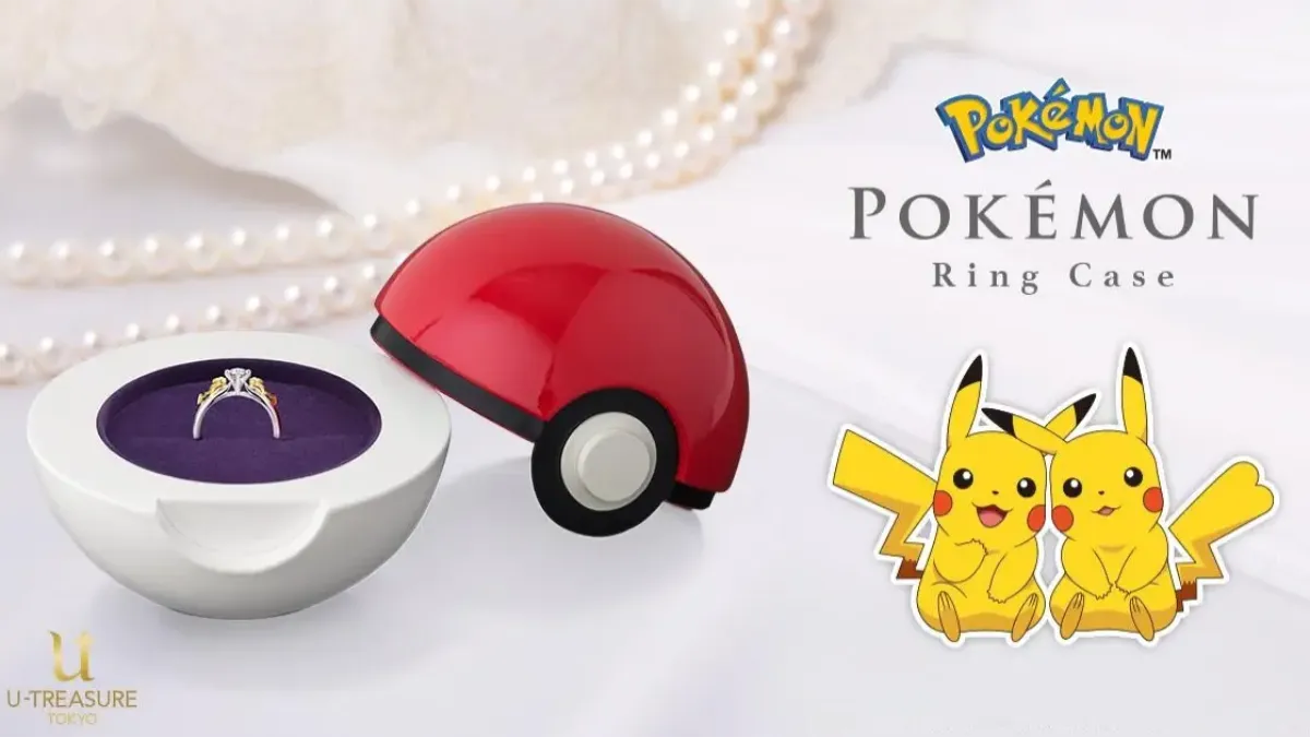 pokemon pokeball wedding ring holder 0