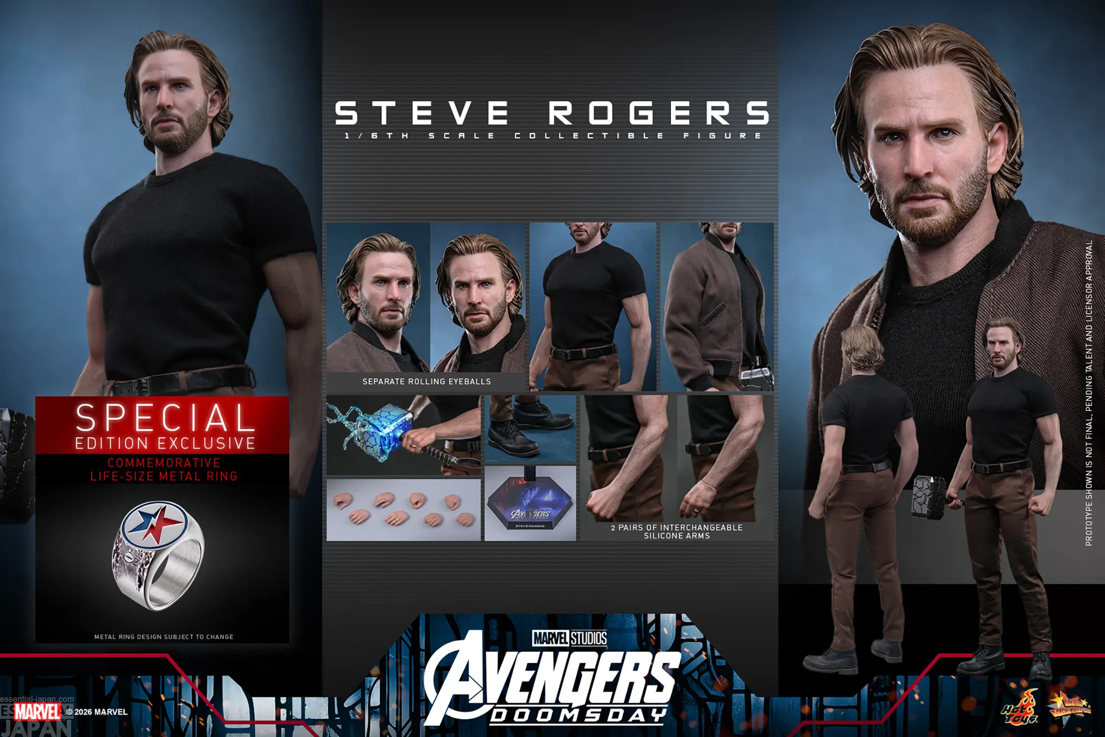AVENGERS DOOMSDAY Hot Toys Steve Rogers Sixth Scale Figure 5