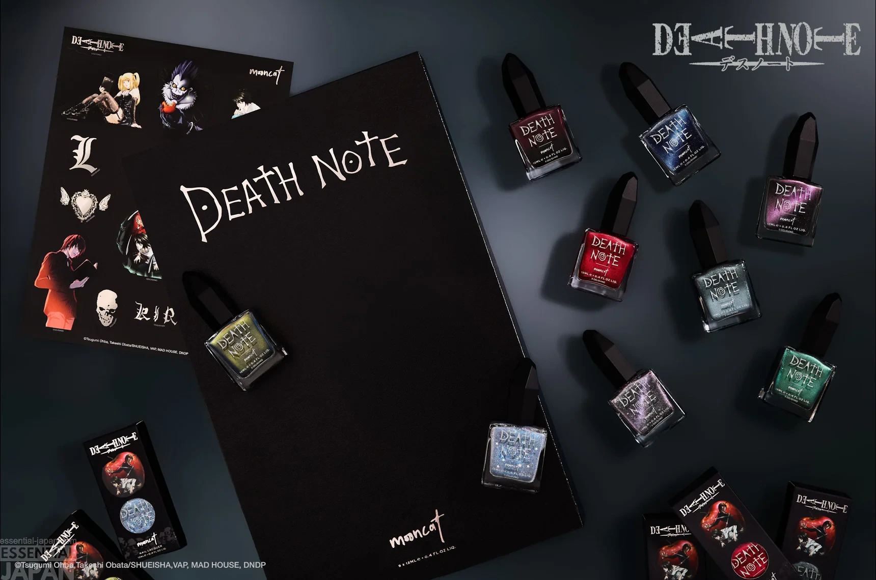 DEATH NOTE x MOONCAT Nail Polish Collab 1