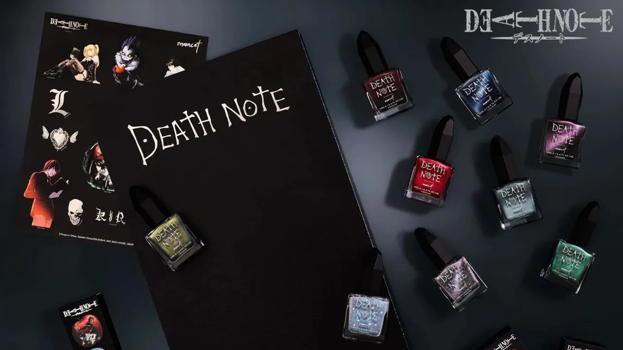 DEATH NOTE x MOONCAT Nail Polish Collab Main