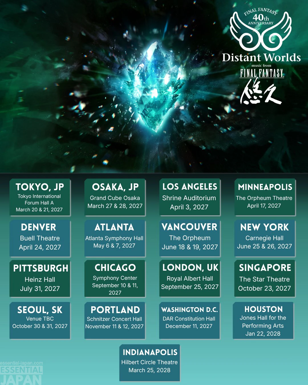 Final Fantasy 40th Anniversary Orchestra World Tour 2