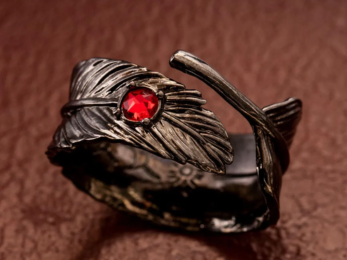 Howl's Black Feather Ring 1