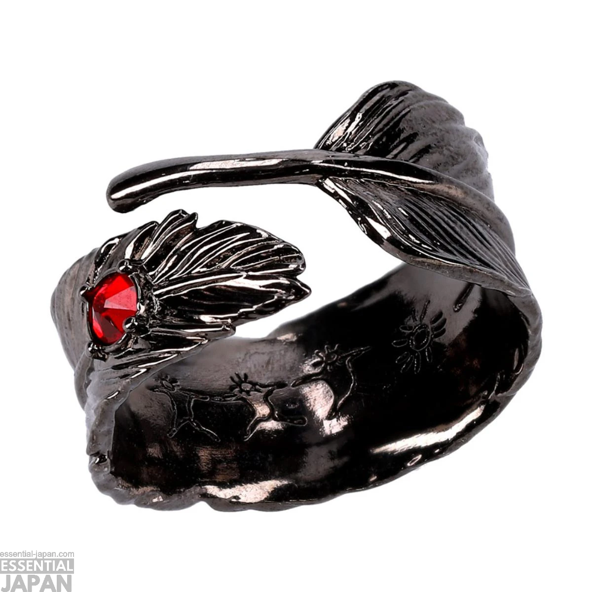 Howl's Black Feather Ring 11