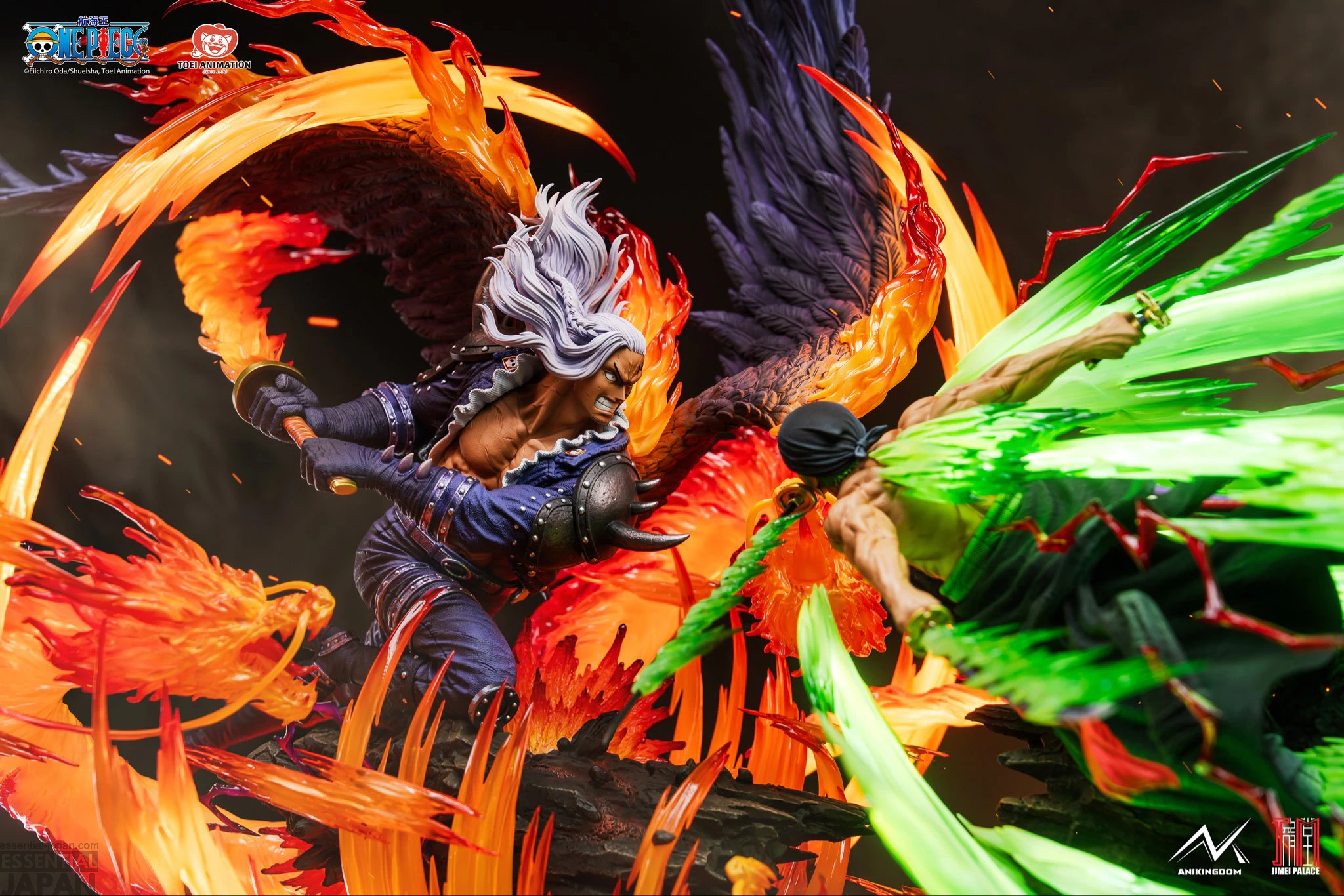 ONE PIECE JIMEI PLACE Zoro vs. King Statue 12