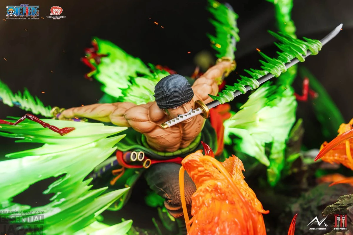 ONE PIECE JIMEI PLACE Zoro vs. King Statue 4