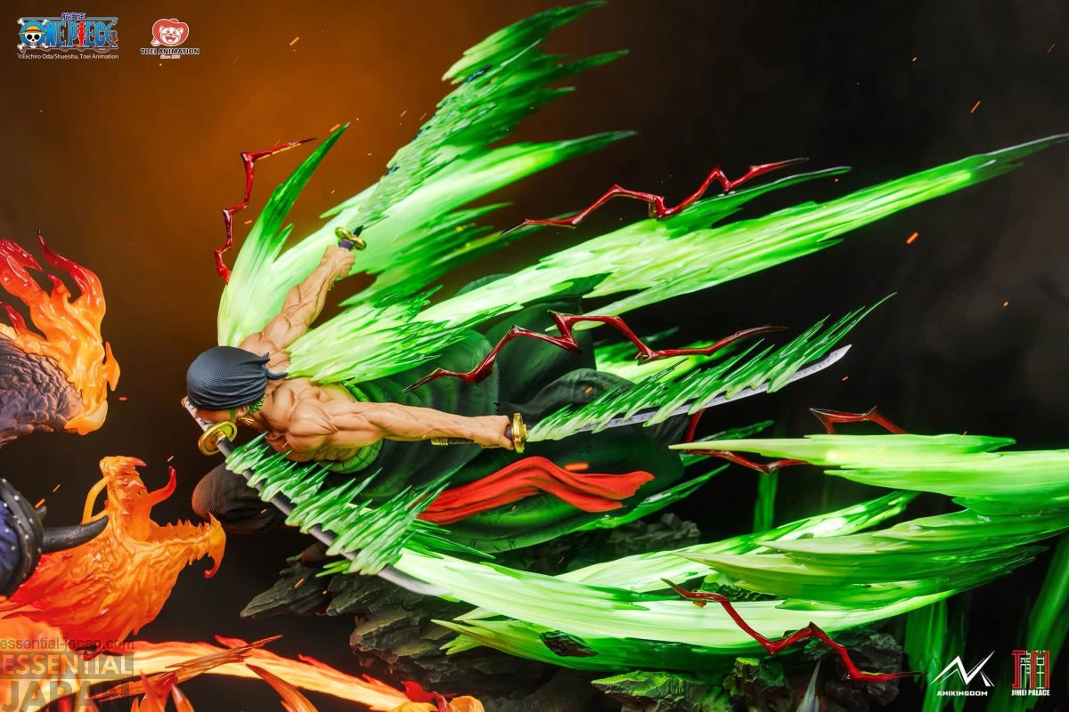 ONE PIECE JIMEI PLACE Zoro vs. King Statue 8