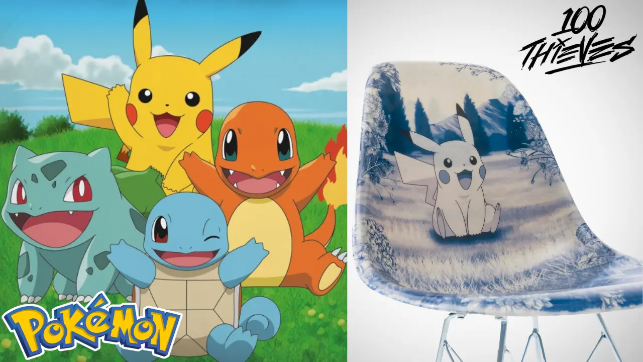 Pokémon + 100 Thieves by Modernica 0