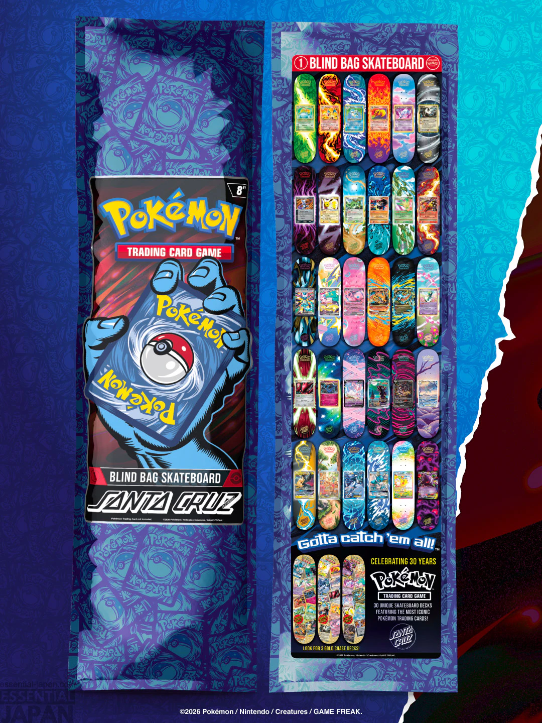 Pokémon x Santa Cruz Skateboard Collab 2