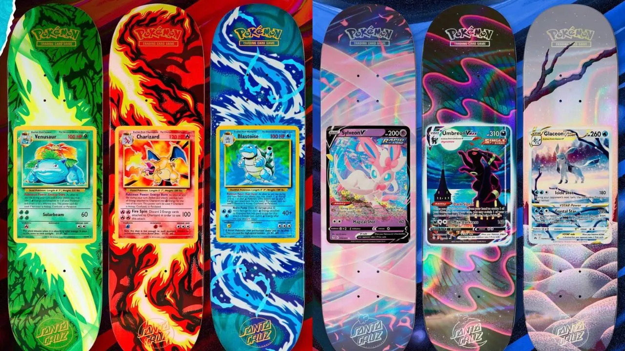 Pokémon x Santa Cruz Skateboard Collab Main