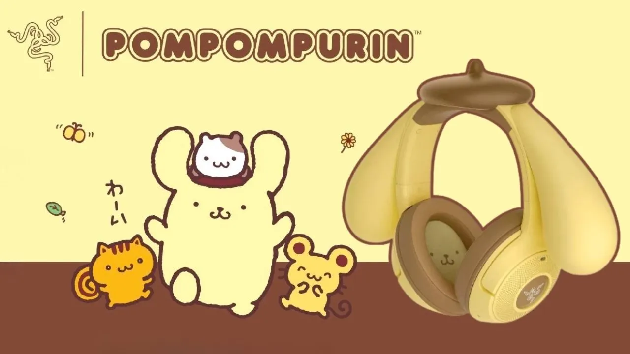 Pompompurin x Razer Gaming Headset New