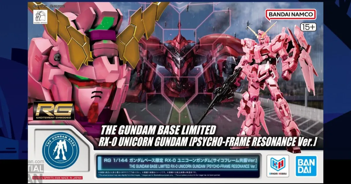 RG 1144 THE GUNDAM BASE LIMITED RX 0 Unicorn Gundam [Psycho Frame Resonance Ver.] sydney gunpla base reveal 1