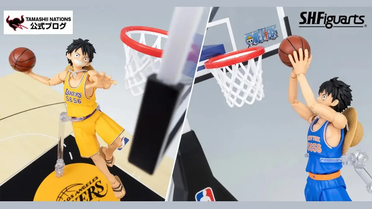 S.H.Figuarts ONE PIECE×NBA Monkey D. Luffy lakers knicks 0