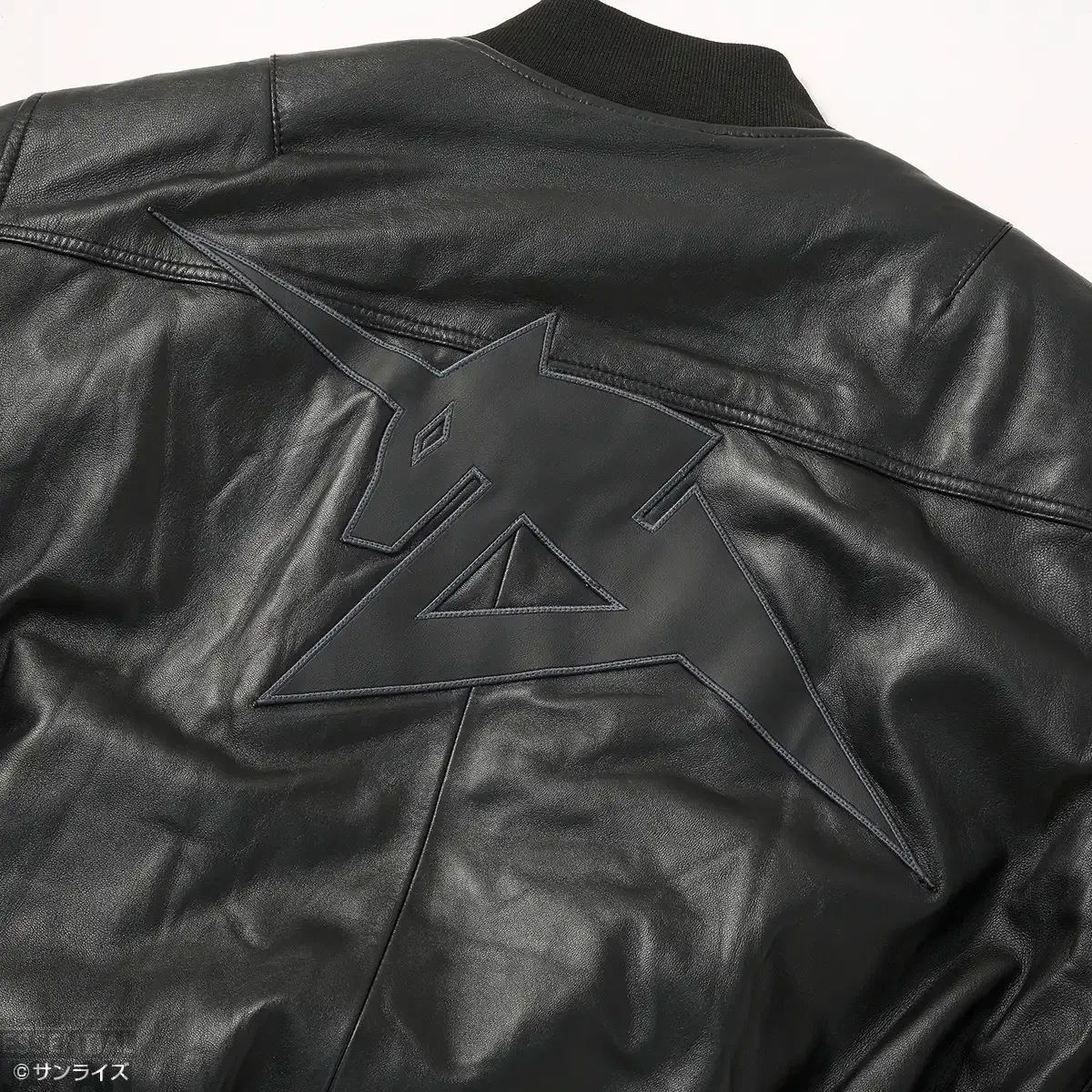STRICT G ALPHA Mobile Suit Gundam Char's Counterattack LEATHER MA 1 HERITAGE FIT FLIGHT JACKET Amuro Ray Model 4