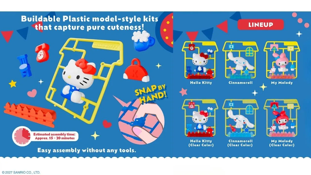 Sanrio Hello Kitty & Friends Model Kit Collection Main